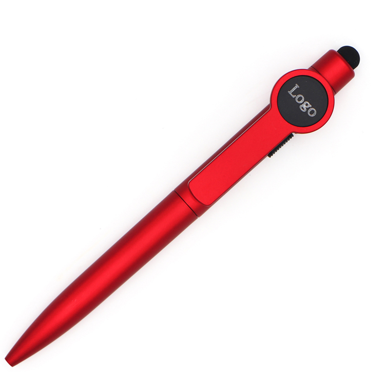 Custom led light touch screen pen laser logo plastic advertising ballpoint pen China